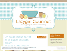 Tablet Screenshot of lazygirlgourmet.com